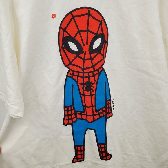 Marvel X BAIT X Champion Amazing Spiderman Doodle Tee Shirt Top Men Size XL NWOT - Picture 2 of 12